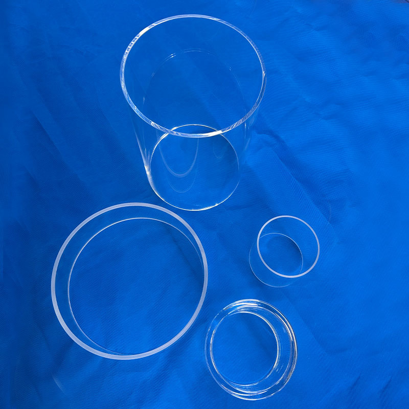 mais recente caso da empresa sobre Tubo de quartzo transparente de polimento de alta pureza personalizado-Mia