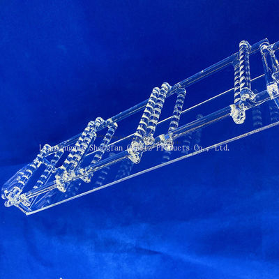 qualidade  High Purity Fused Silica Quartz Boat High Temperature Resistant Quartz Boat for Tube Furnace Laboratory Sintering Fábrica