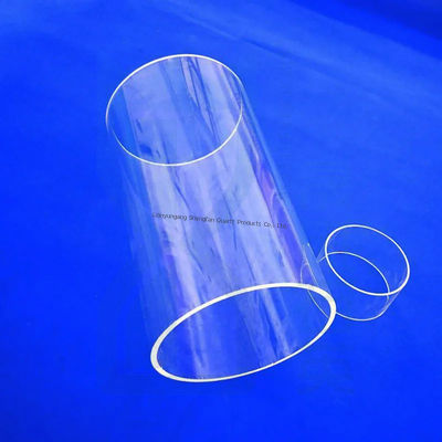 qualidade  Clear Quartz Tube for Semiconductor and Optical Applications Fábrica