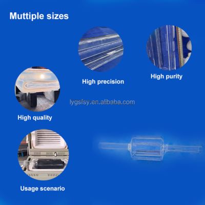 qualidade  Customizable Semiconductor Grade Quartz Glass Tube for Photovoltaic Applications Fábrica