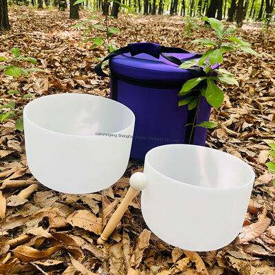 qualidade  Custom Logo 99.99% Pure Quartz Crystal Singing Bowl Tuned to 440Hz/432Hz for Chakra Balancing Fábrica
