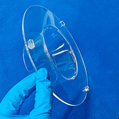qualidade  Corrosion Resistance High Temperature Resistant Transparent Quartz Tube Flange Connected Quartz Glass Tube Fábrica