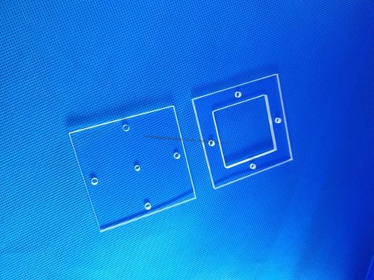 qualidade  Customized Quartz Glass Plate Quartz Glass Sheet for Fixing Test Tube Standard-Sized Holes Processing Plate Fábrica