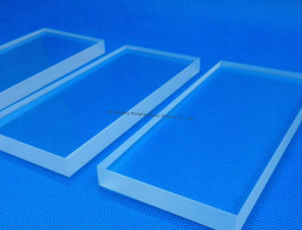 qualidade  Manugacturer Custom Optical Fused Quartz Glass  Thick Plate With High Transmitance Fábrica