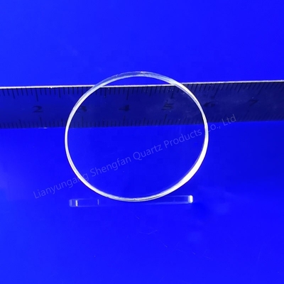 Placas de vidro de quartzo transparentes de wafer de quartzo UV fundido Placas de vidro de quartzo