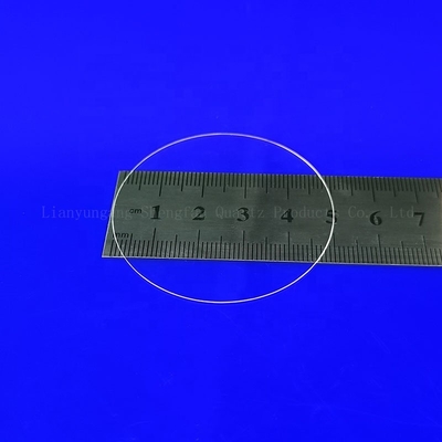 Placas de vidro de quartzo transparentes de wafer de quartzo UV fundido Placas de vidro de quartzo