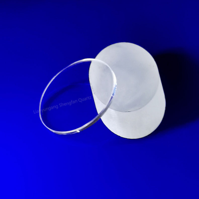 Placas de vidro de quartzo transparentes de wafer de quartzo UV fundido Placas de vidro de quartzo