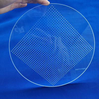 Alta transmissão de placa de vidro de quartzo de corte transparente para laser de luz UV