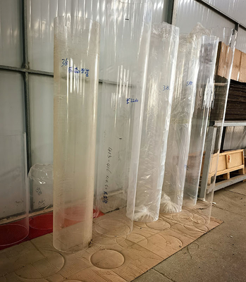 Tubo de vidro de quartzo de aquecimento transparente polido de alta transmitância