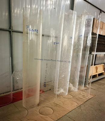 Tubos de vidro de quartzo transparentes de alta transmissão com bom isolamento elétrico e resistência à corrosão