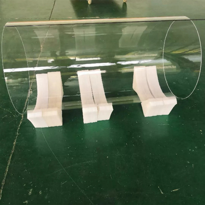 Tubo de vidro transparente de quartzo de grande diâmetro Tubo de difusão solar fotovoltaica