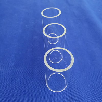 Luva de vidro transparente para teste de reator de tubo de quartzo para lâmpadas germicidas