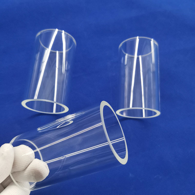 Luva de vidro transparente para teste de reator de tubo de quartzo para lâmpadas germicidas