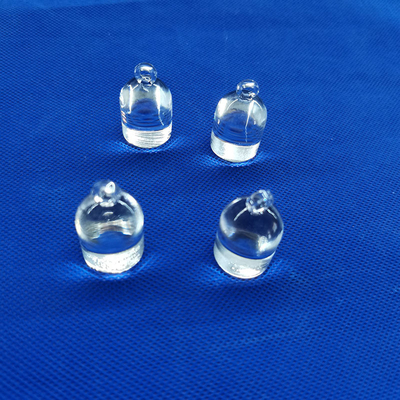 Forma de cone de haste de quartzo fundida transparente final para aquecimento