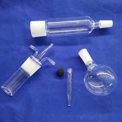 quartzo largo do cilindro da boca da garrafa de reagente do laboratório 600ml com a tampa para o âmbar líquido congelado