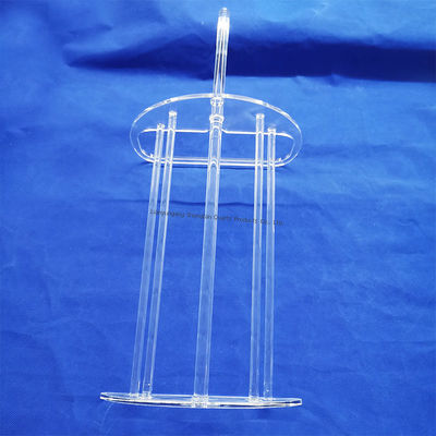 Porta-bolacha ranhurado Barco de vidro de quartzo