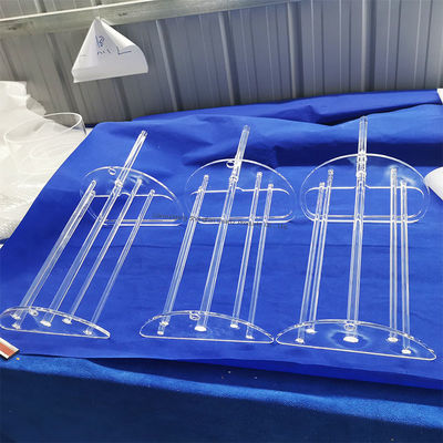 Porta-bolacha ranhurado Barco de vidro de quartzo