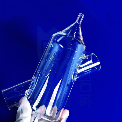 Laboratório de ciência personalizado do tubo de vidro ISO9001 do bulbo do queimador de óleo de quartzo