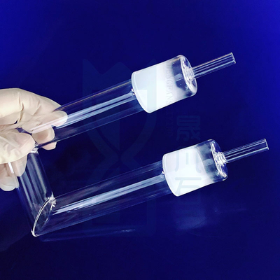 Laboratório de ciência personalizado do tubo de vidro ISO9001 do bulbo do queimador de óleo de quartzo