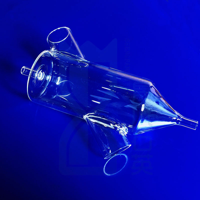 Laboratório de ciência personalizado do tubo de vidro ISO9001 do bulbo do queimador de óleo de quartzo