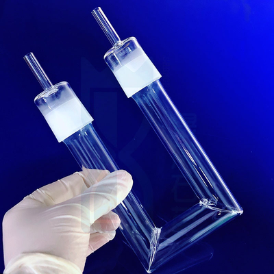 Laboratório de ciência personalizado do tubo de vidro ISO9001 do bulbo do queimador de óleo de quartzo