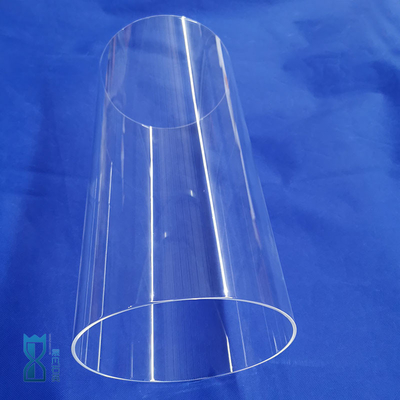 Tubo de alta temperatura personalizado transparente claro de quartzo do tubo de vidro de quartzo do silicone