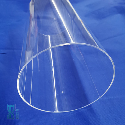 Suporte de Fabricação Resistência ao calor personalizada Fuesd Grande diâmetro Quartz tubo de vidro transparente