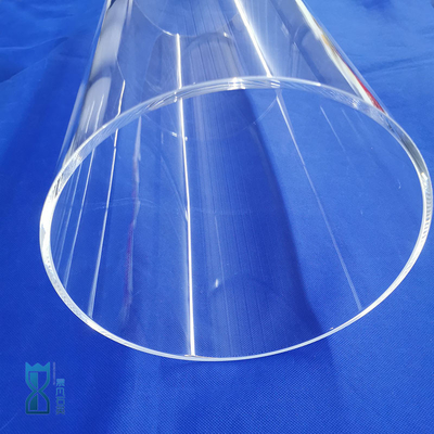 Suporte de Fabricação Resistência ao calor personalizada Fuesd Grande diâmetro Quartz tubo de vidro transparente
