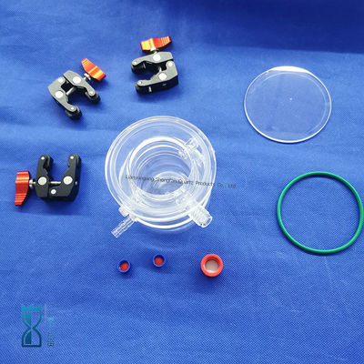 Reator de Vidro de Quartzo Transparente para Fabricação Personalizada para Laboratório