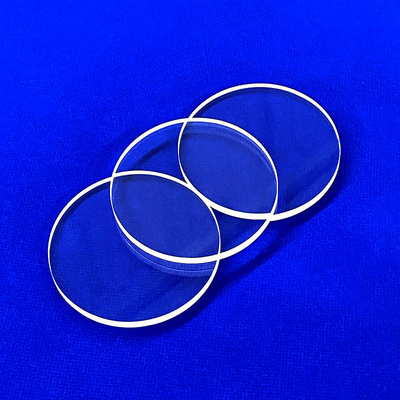 Placas de vidro de quartzo transparentes de wafer de quartzo UV fundido Placas de vidro de quartzo