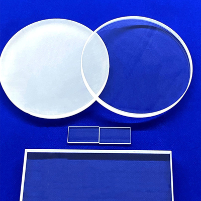 Placas de vidro de quartzo transparentes de wafer de quartzo UV fundido Placas de vidro de quartzo