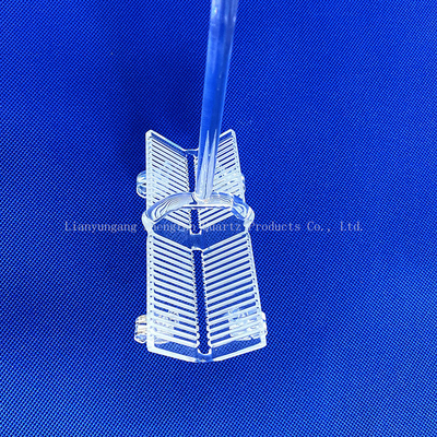Carregador de wafer de vidro de quartzo fundido resistente ao calor de alta pureza para semicondutores