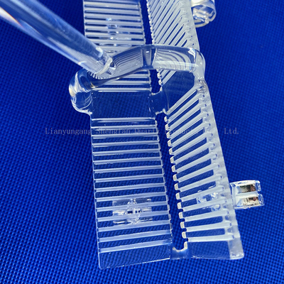 Carregador de wafer de vidro de quartzo fundido resistente ao calor de alta pureza para semicondutores