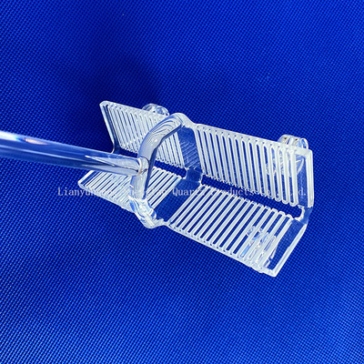 Carregador de wafer de vidro de quartzo fundido resistente ao calor de alta pureza para semicondutores