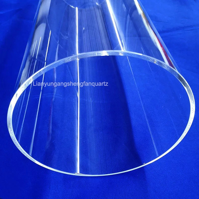 Suporte de Fabricação Resistência ao calor personalizada Fuesd Grande diâmetro Quartz tubo de vidro transparente