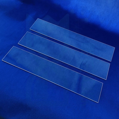 Chapa de vidro de quartzo quadrado resistente à corrosão, com alta transmissão de luz UV