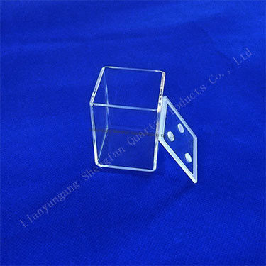 Placa de vidro de quartzo resistente à corrosão de alta transmissão para utilização em laboratórios a altas temperaturas