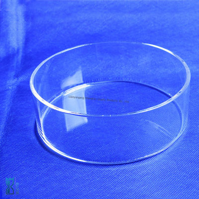 Placa de vidro de quartzo resistente à corrosão de alta transmissão para utilização em laboratórios a altas temperaturas