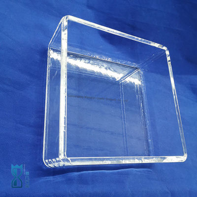 Placa de vidro de quartzo resistente à corrosão de alta transmissão para utilização em laboratórios a altas temperaturas