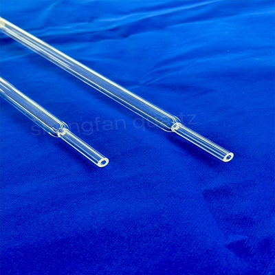 Produtos de tubos de vidro de quartzo polido transparentes Tubo de núcleo de areia
