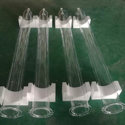 Suporte de Fabricação Resistência ao calor personalizada Fuesd Grande diâmetro Quartz tubo de vidro transparente