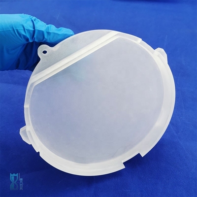 Tabela de quartzo opaco sob medida CNC resistente a altas temperaturas e corrosão