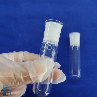 Fabrica Laboratório de Quartz de fundo redondo tubo de ensaio plano resistente à corrosão alta temperatura