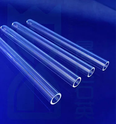 Tubos de quartzo transparentes resistentes a altas temperaturas