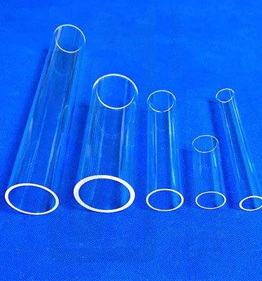 Tubos de quartzo transparentes resistentes a altas temperaturas