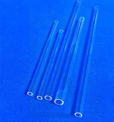 Tubos de quartzo transparentes resistentes a altas temperaturas