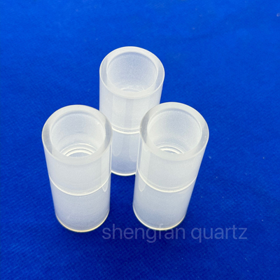 Revestimento CNC de tubos de quartzo opacos resistentes à corrosão