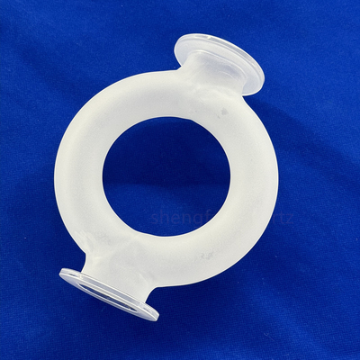 Instrumento de quartzo opaco e esmaltado de alta temperatura e resistente à corrosão