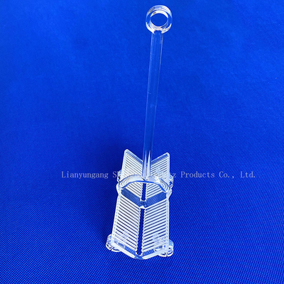 Custom High Light Transmittance High Purity Full Transparent Slotted Quartz Rod Barco de Quartz