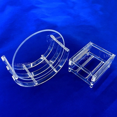 Custom High Light Transmittance High Purity Full Transparent Slotted Quartz Rod Barco de Quartz